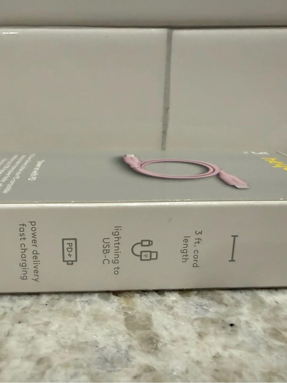 3/$15* heyday Pink Lightning to USB‑C Fast Charging Cable 3 ft NWT